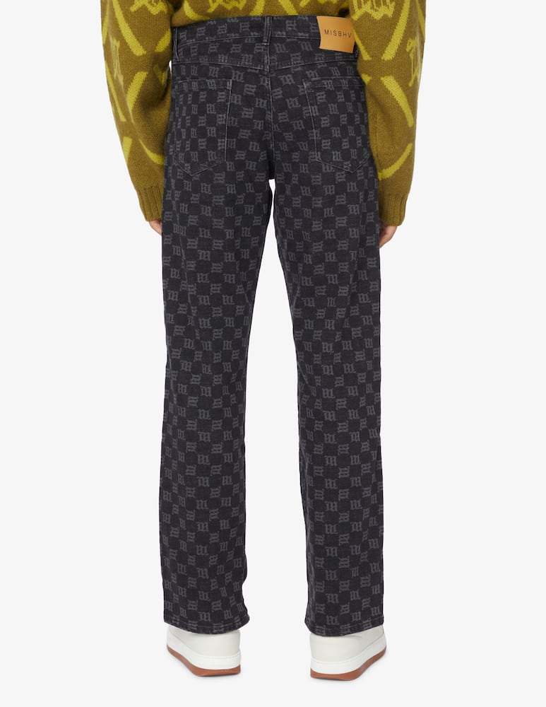 Misbhv Pantaloni in jeans carpenter con monogram - Nero - immagine 3 Misbhv Pantaloni in jeans carpenter con monogram - Nero - immagine 3