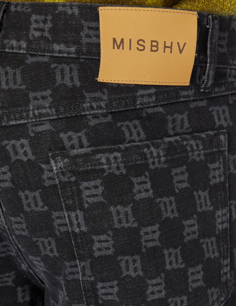 Misbhv Pantaloni in jeans carpenter con monogram - Nero - immagine 4 Misbhv Pantaloni in jeans carpenter con monogram - Nero - immagine 4
