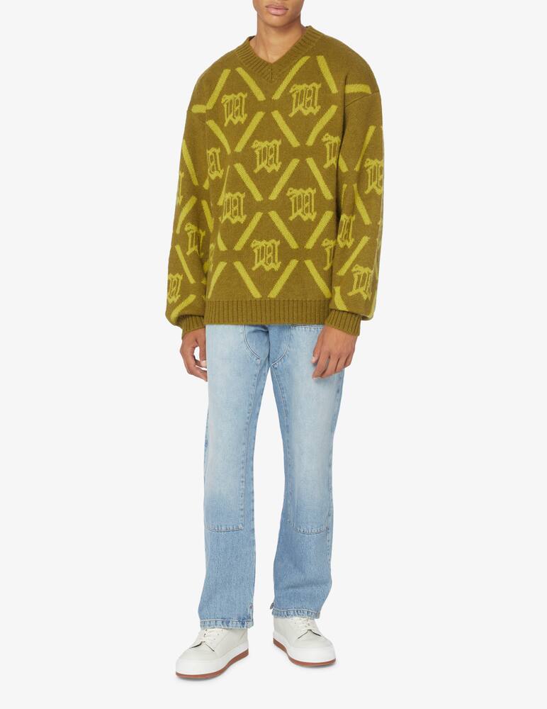 rinascente Misbhv Mohair monogram sweater - Olive