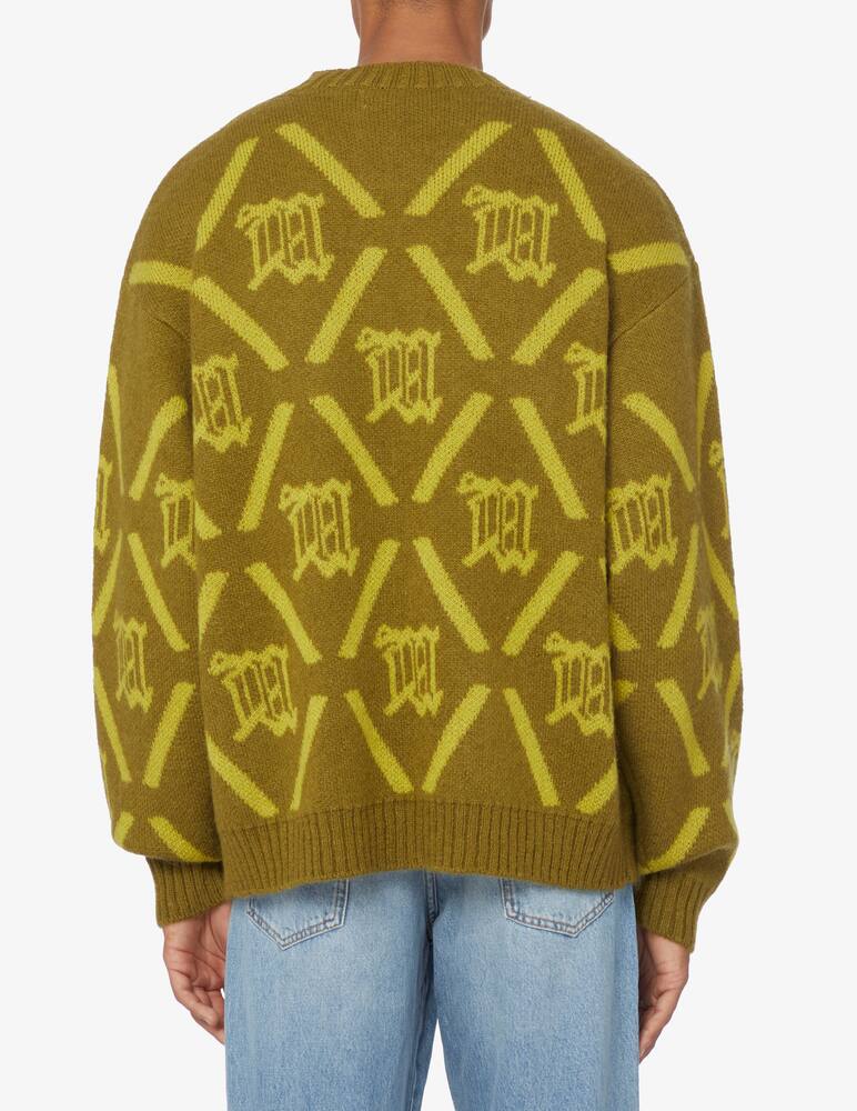 rinascente Misbhv Mohair monogram sweater - Olive