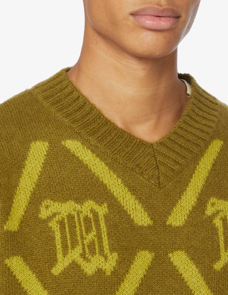 rinascente Misbhv Mohair monogram sweater - Olive