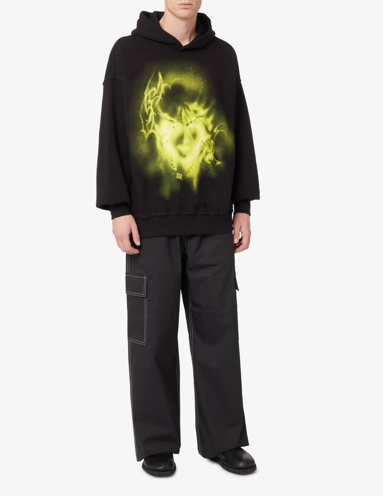 rinascente Misbhv Ethereum washed hoodie  - Black