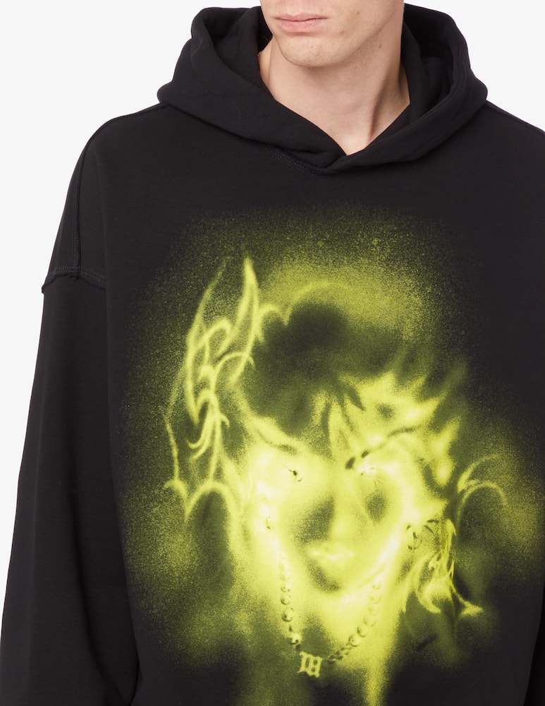 rinascente Misbhv Ethereum washed hoodie  - Black