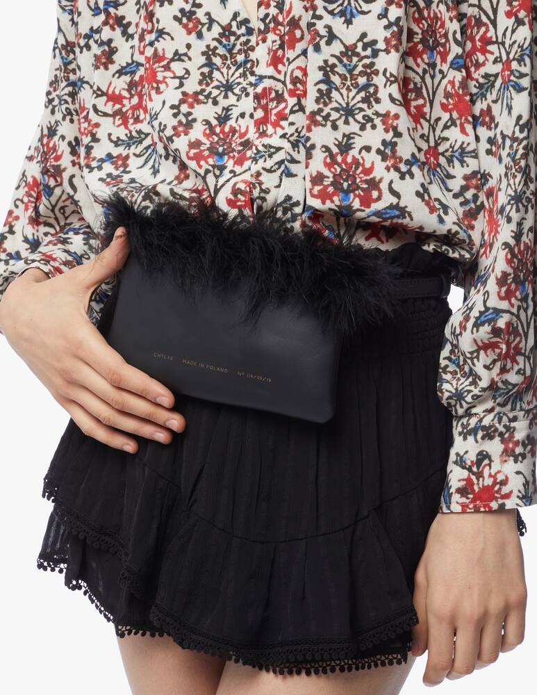 rinascente Chylak Feathered mini belt bag