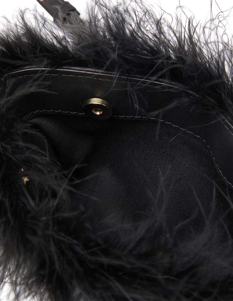 rinascente Chylak Feathered mini belt bag