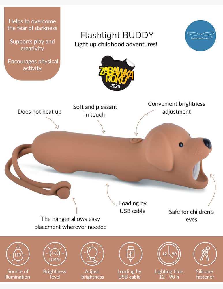 rinascente Buzz Silicone dog flashlight