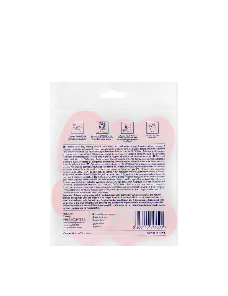 rinascente GLOV Reusable pads GLOV Heart Pads