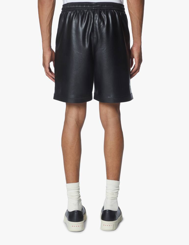 rinascente Nanushka Bermuda pelle vegan - nero