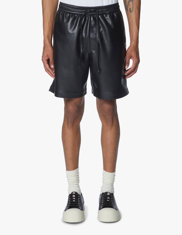 rinascente Nanushka Bermuda pelle vegan - nero