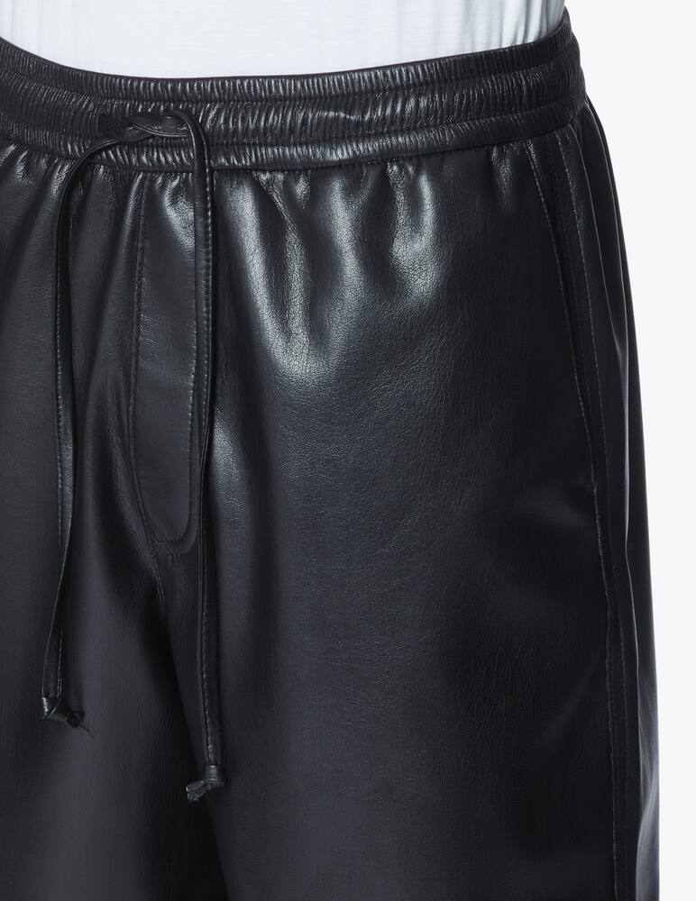 rinascente Nanushka Bermuda pelle vegan - nero