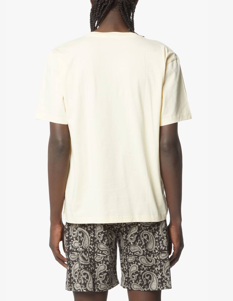 rinascente Nanushka Maglietta girocollo small logo - beige