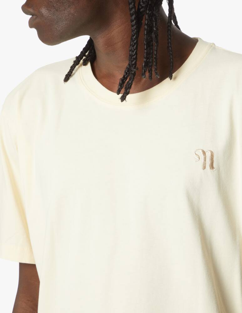 rinascente Nanushka Maglietta girocollo small logo - beige