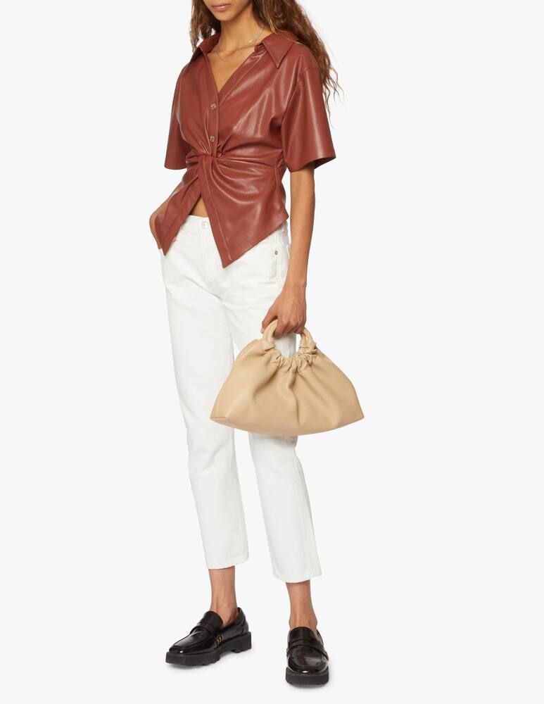 rinascente Nanushka Trapeze vegan leather handbag