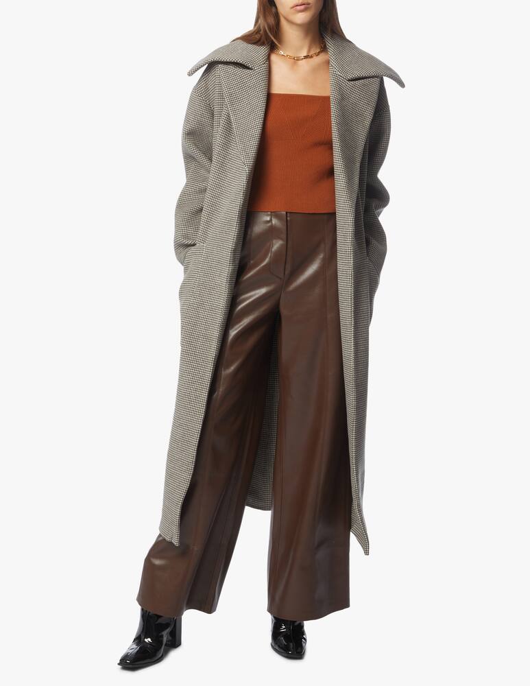 rinascente Nanushka Cappotto in misto lana con cintura Soa