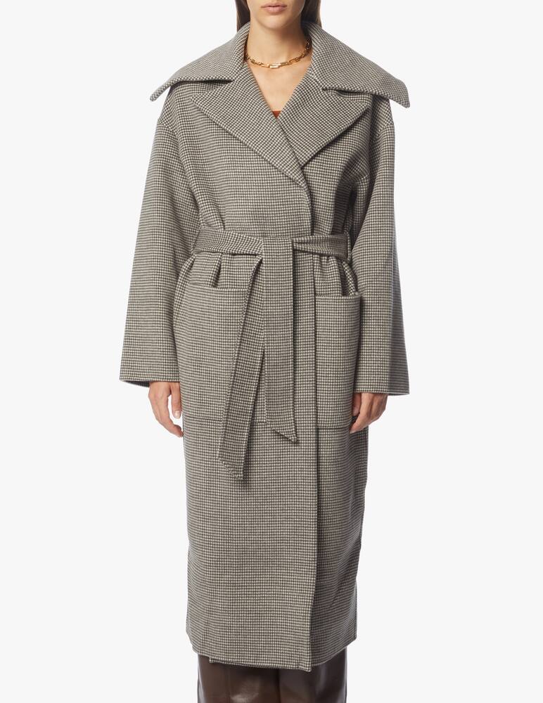 rinascente Nanushka Cappotto in misto lana con cintura Soa