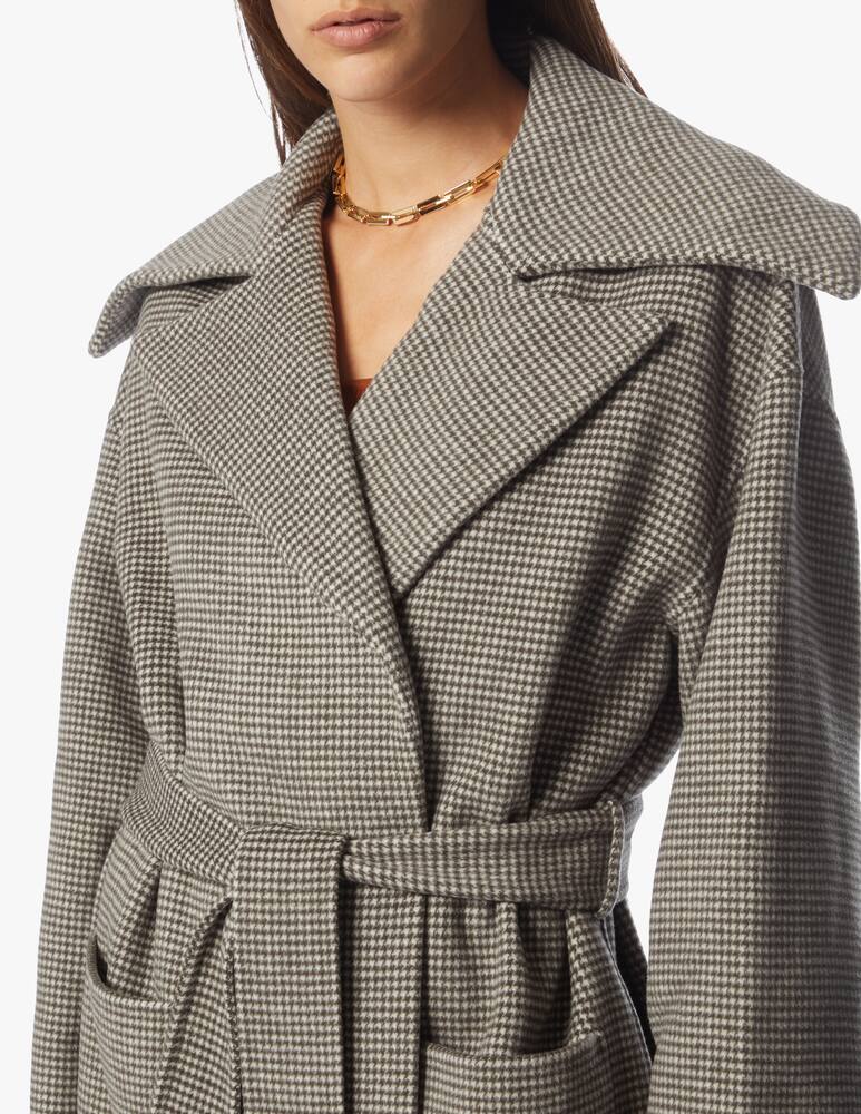 rinascente Nanushka Cappotto in misto lana con cintura Soa