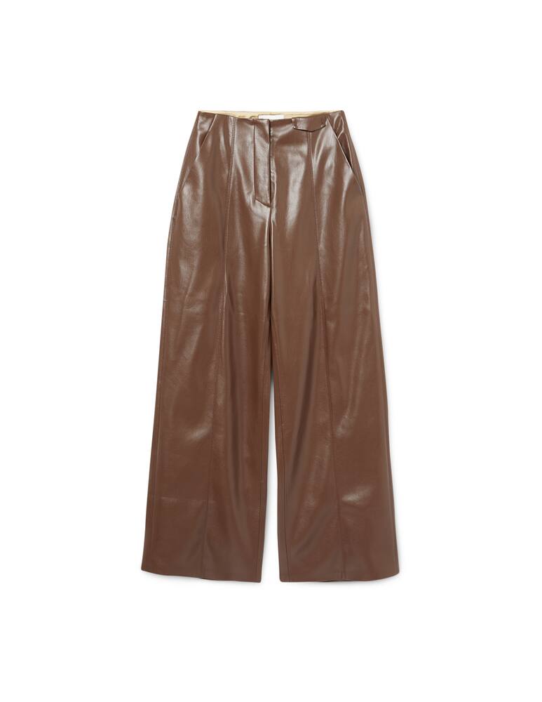 rinascente Nanushka Faux leather palazzo trousers Namas