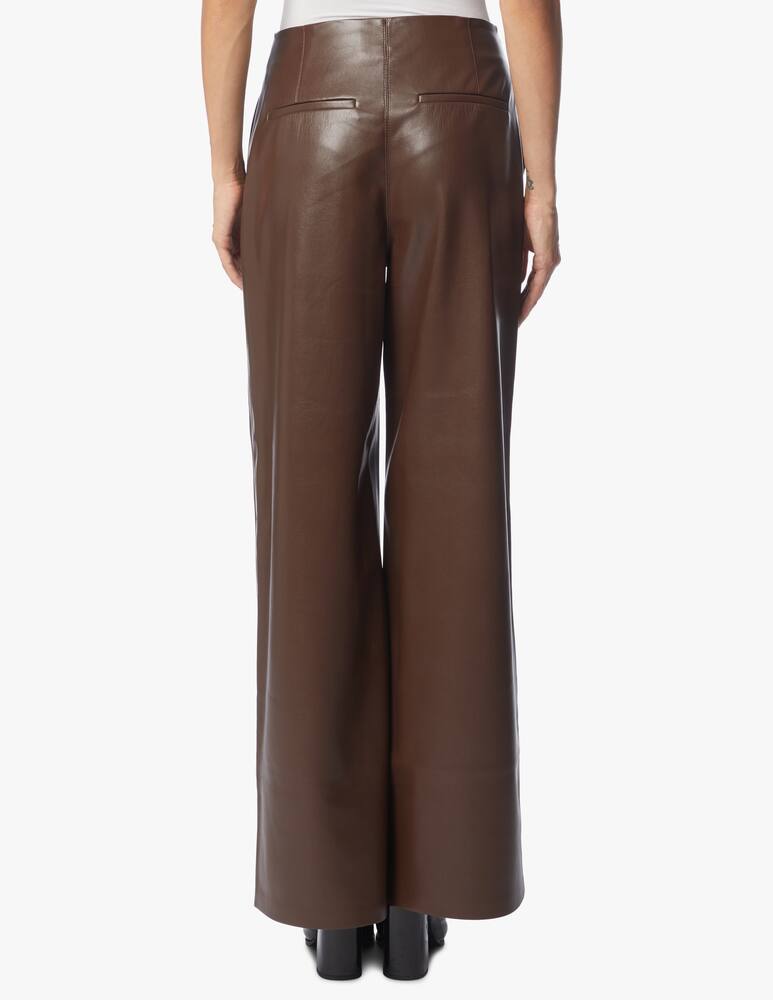 rinascente Nanushka Faux leather palazzo trousers Namas