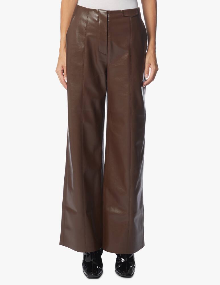 rinascente Nanushka Faux leather palazzo trousers Namas