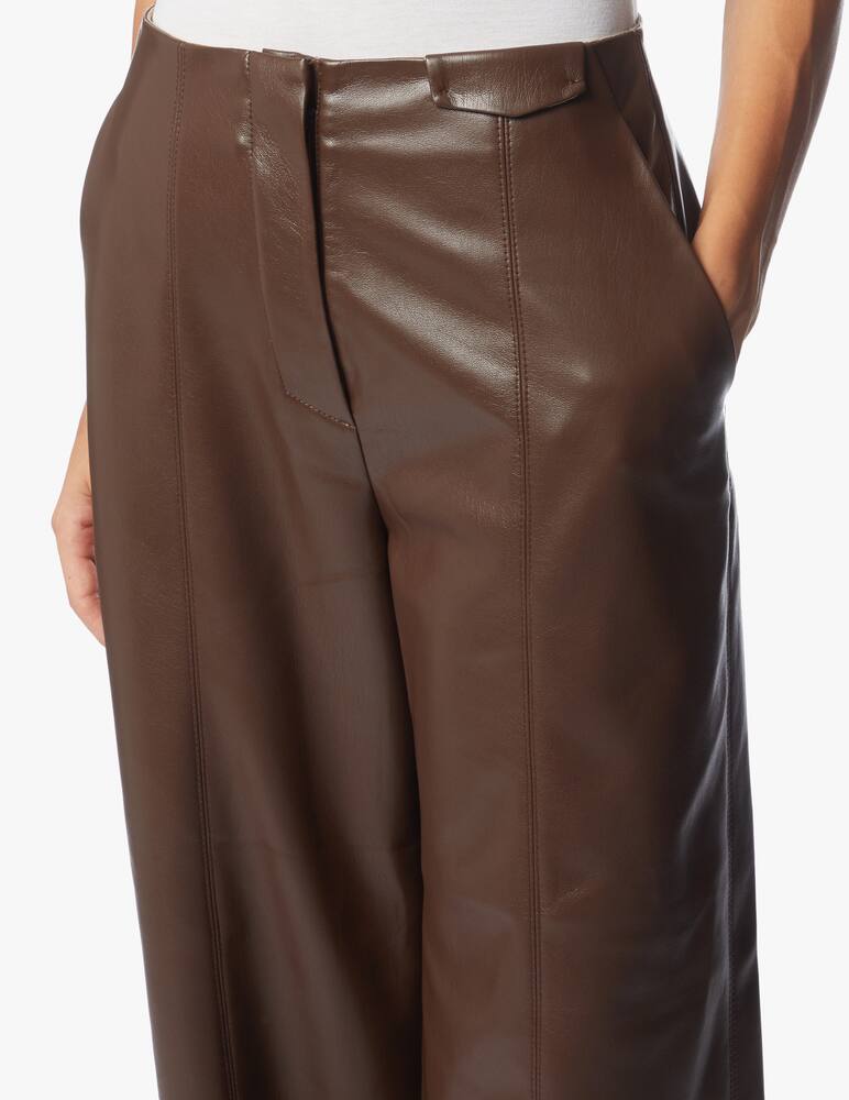 rinascente Nanushka Faux leather palazzo trousers Namas