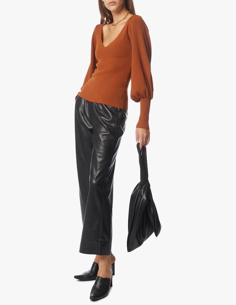 rinascente Nanushka Pants with waistband - Black