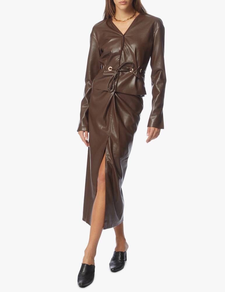 rinascente Nanushka Gonna midi intrecciata davanti Inci