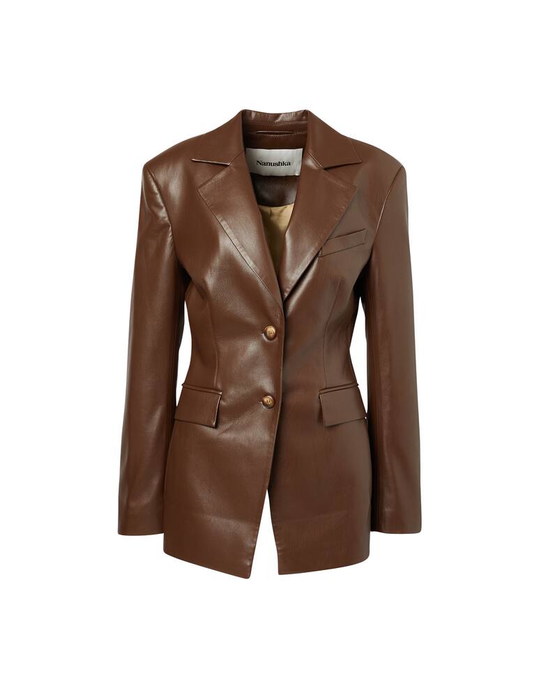 rinascente Nanushka Blazer in similpelle Hathi