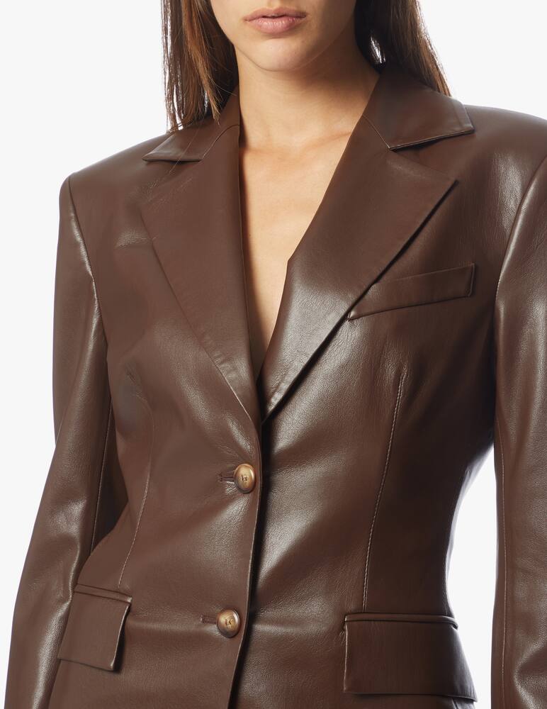 rinascente Nanushka Blazer in similpelle Hathi