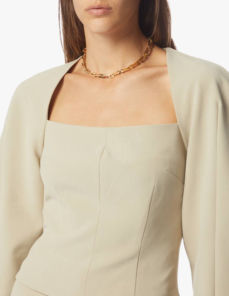 rinascente Nanushka Sculpted sleeved top Harini