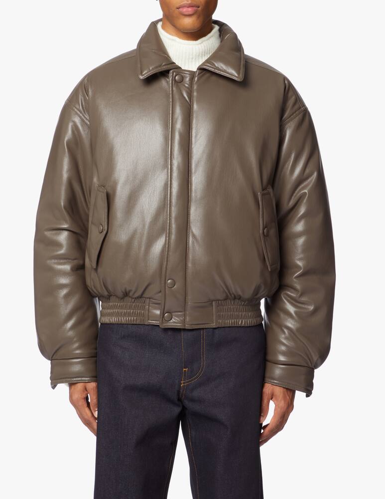 rinascente Nanushka Faux leather ands jacket