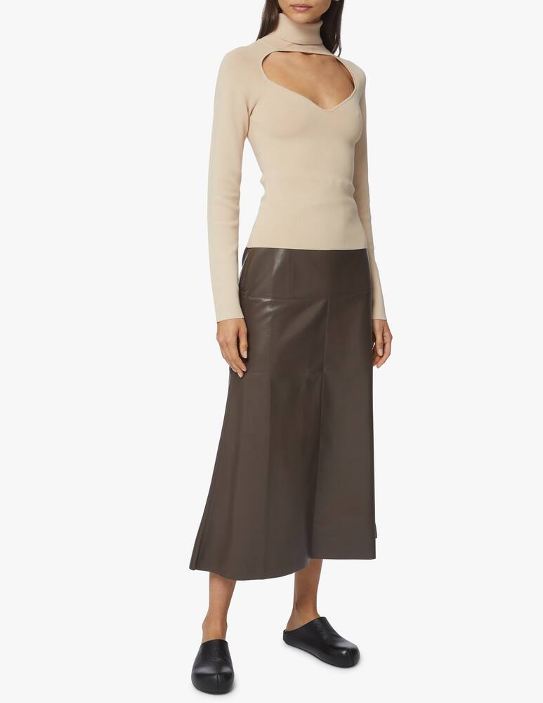 rinascente Nanushka Waist fluted midi skirt Melody