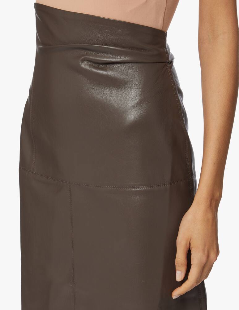 rinascente Nanushka Waist fluted midi skirt Melody