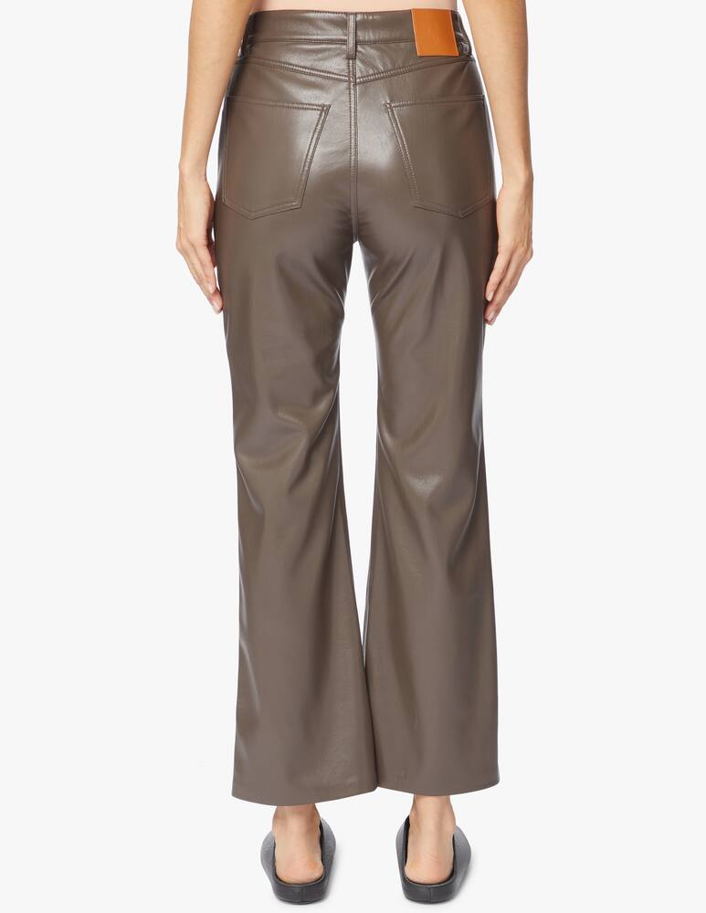 rinascente Nanushka Faux leather flare trousers Zoey