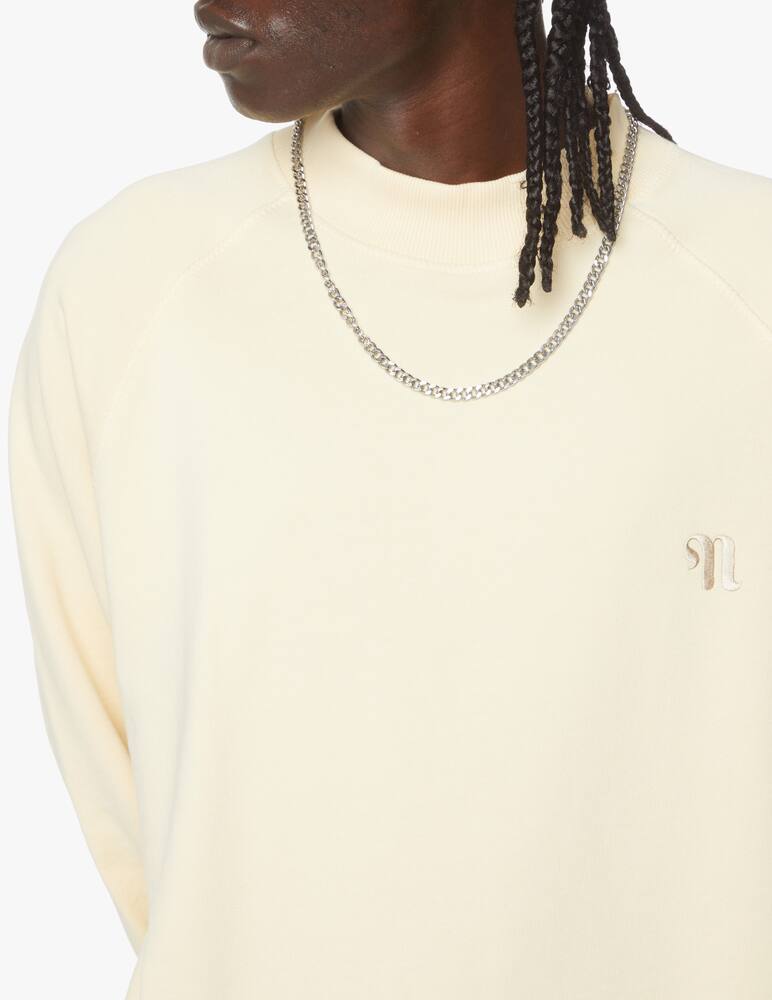 rinascente Nanushka Felpa girocollo small logo - beige