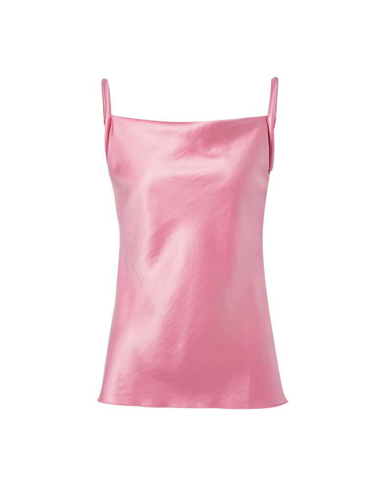 rinascente Nanushka Satin top with shoulder strap - pink