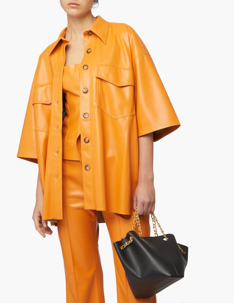 rinascente Nanushka Borsa a secchiello The Gather - nero