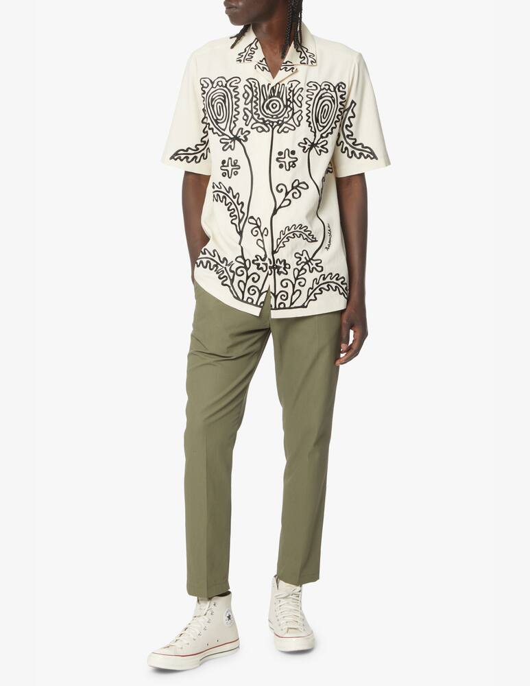 rinascente Nanushka Embroidery short sleeve shirt - beige