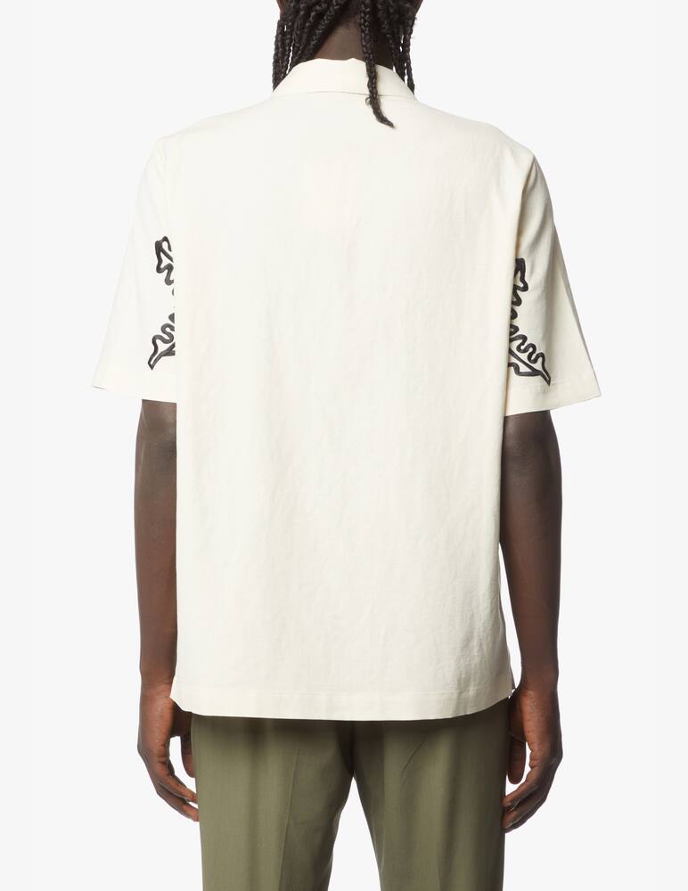 rinascente Nanushka Embroidery short sleeve shirt - beige