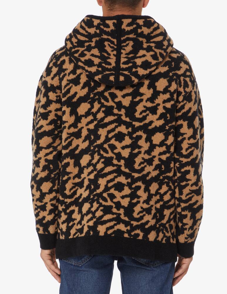 rinascente Nanushka Knit hoodie jacquard - Black