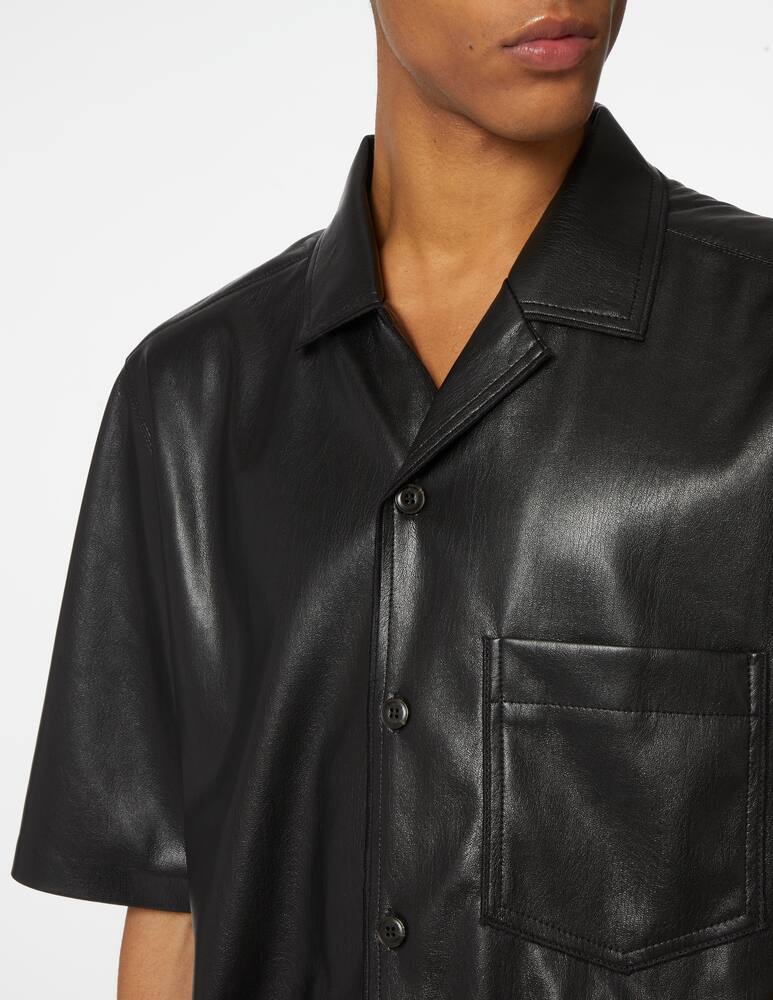 rinascente Nanushka Vegan leather shirt 