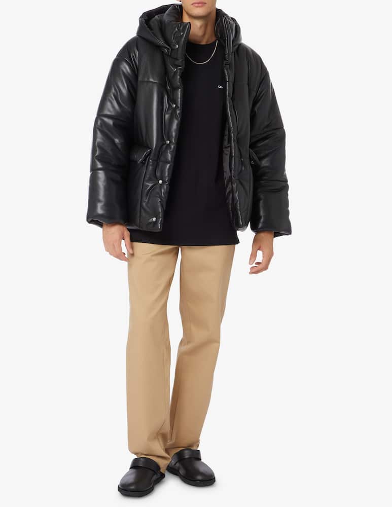 rinascente Nanushka Piumino in pelle vegan - Nero