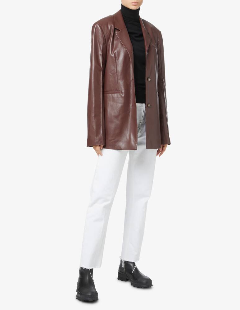 rinascente Nanushka Blazer boxy fit - Marrone