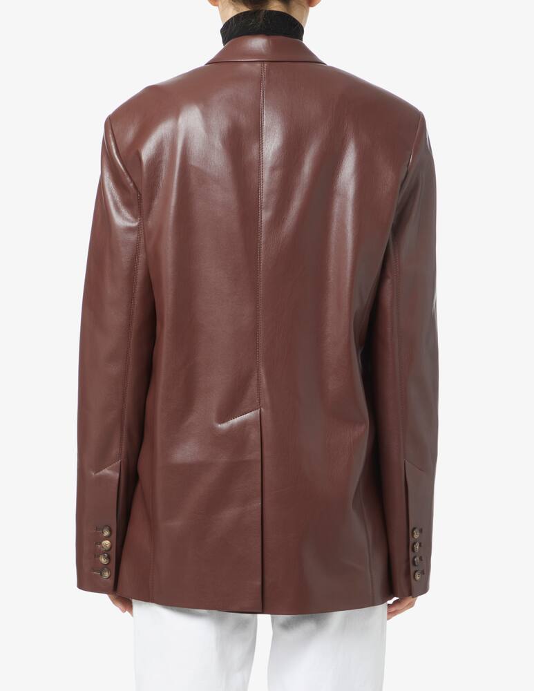 rinascente Nanushka Blazer boxy fit - Marrone