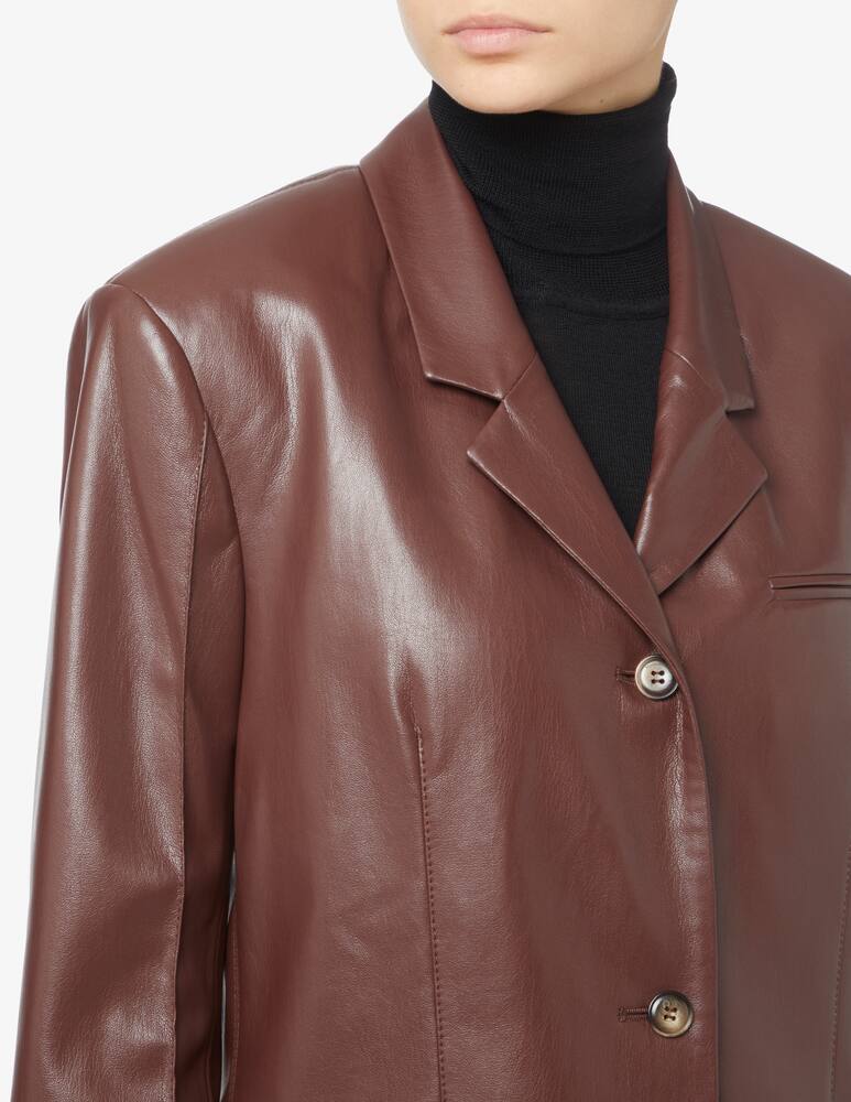 rinascente Nanushka Blazer boxy fit - Marrone