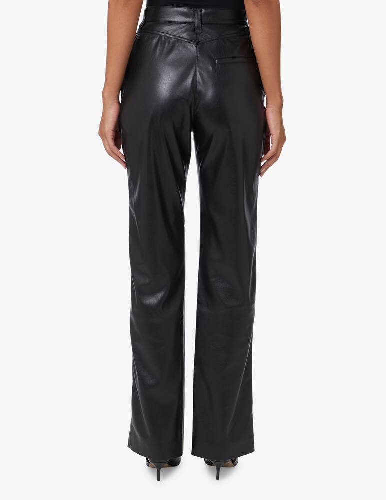 rinascente Nanushka Pantaloni slim con spacco davanti - Nero