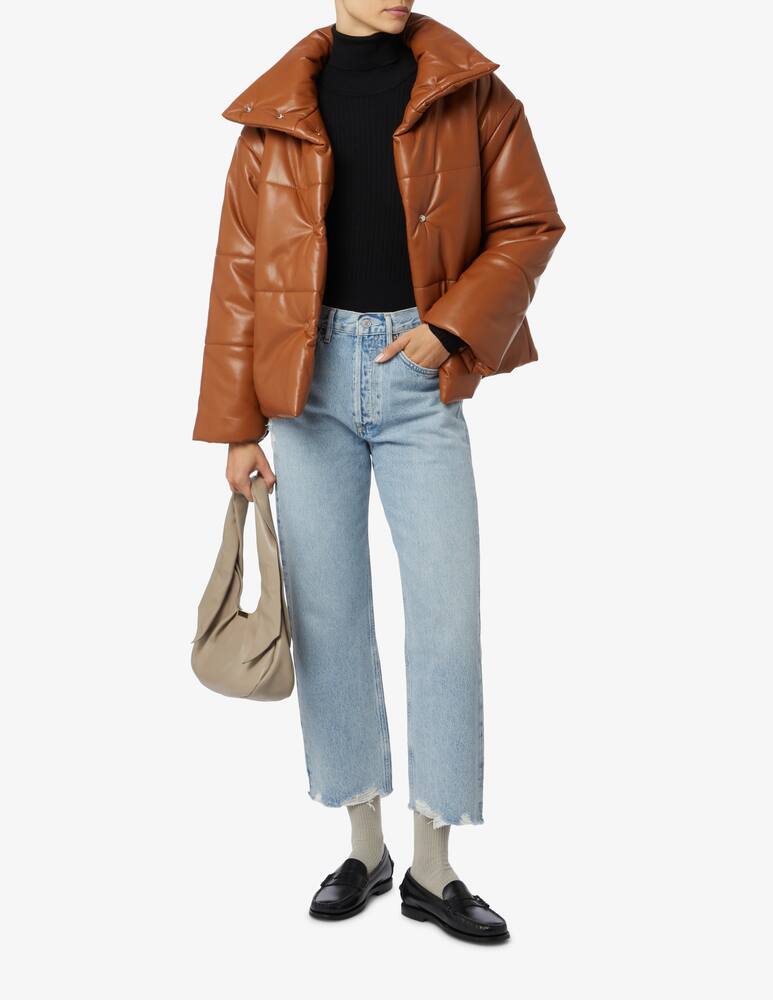 rinascente Nanushka Giacca piumino in pelle vegana Hide - Marrone