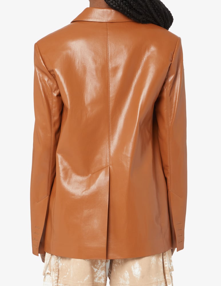 rinascente Nanushka Vegan leather blazer jacket