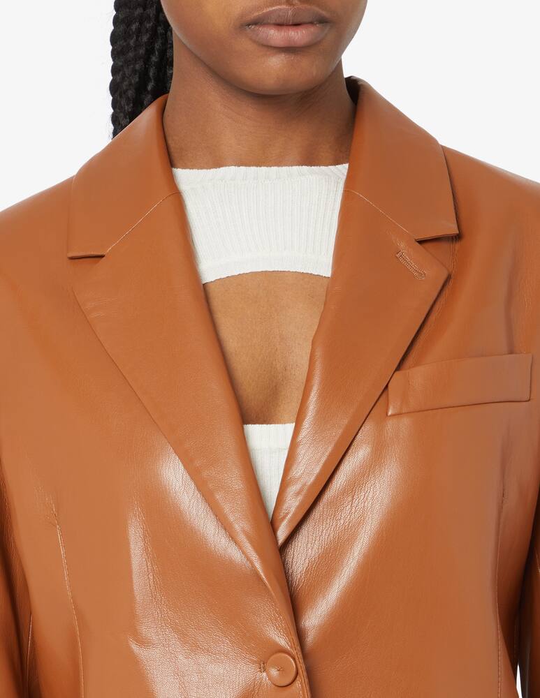 rinascente Nanushka Vegan leather blazer jacket