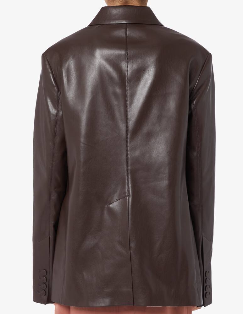 rinascente Nanushka Faux leather blazer