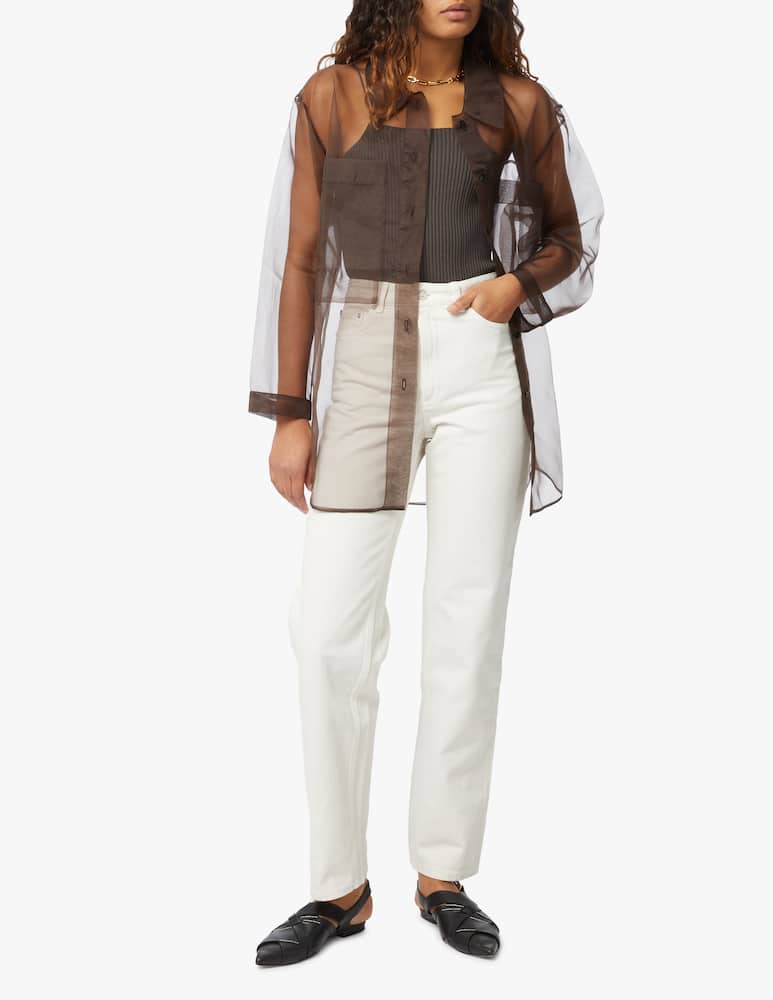 rinascente Aeron Penwell silk shirt - brown